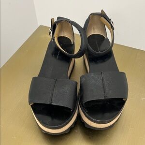 Balenciaga Black Platform Sandals